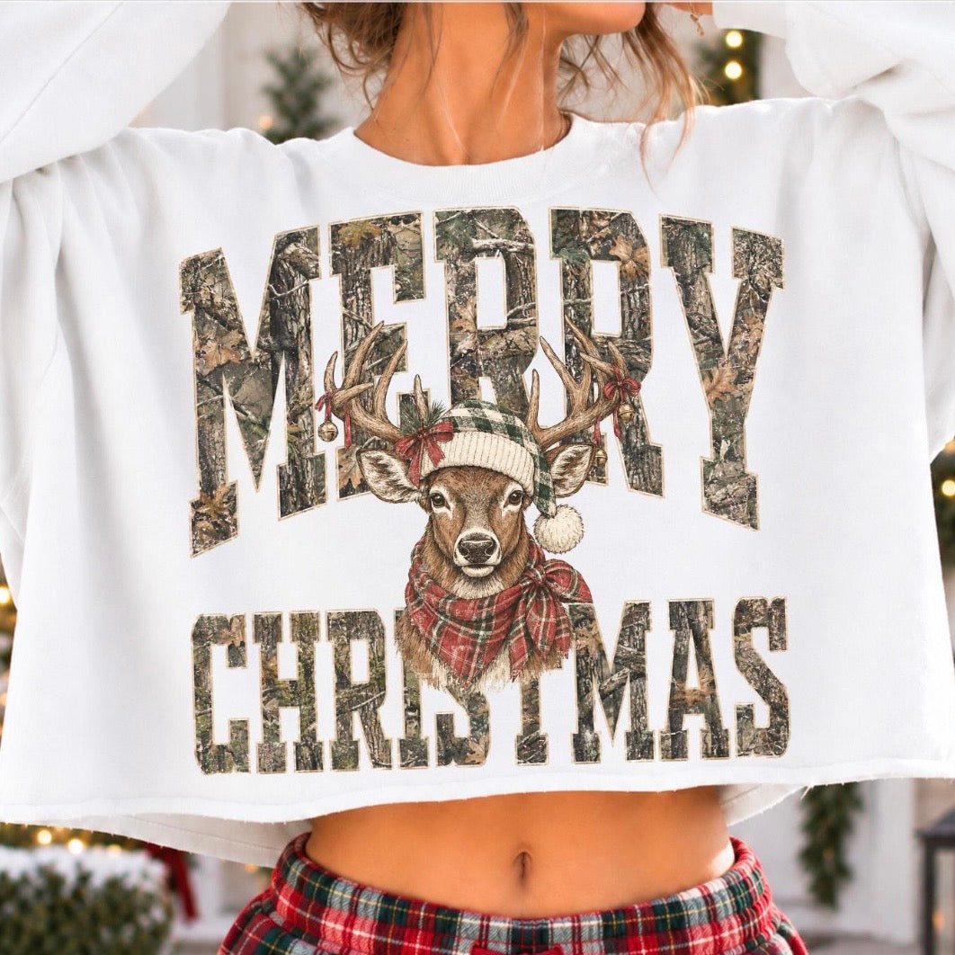 PRE-ORDER camo merry christmas DTF 5-10 biz day tat
