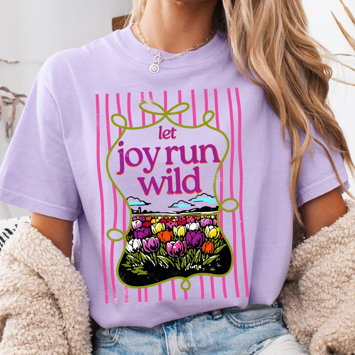let joy run wild clear film screen print•