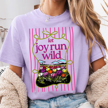 let joy run wild clear film screen print•