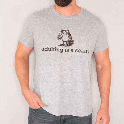 adulting is a scam screen print transfer•