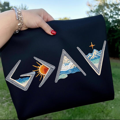 god is greater than the highs & lows clear film screen print