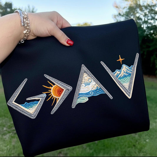 god is greater than the highs & lows clear film screen print