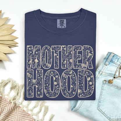 floral motherhood screen print transfer