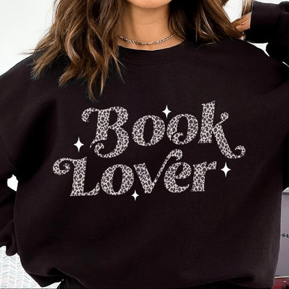 book lover clear film screen print