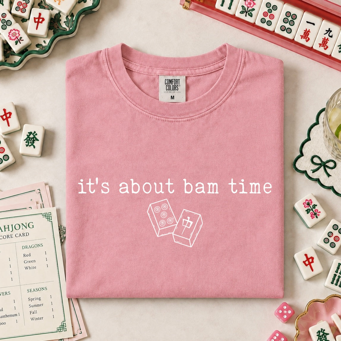 Mahjong its about bam time screen print transfer