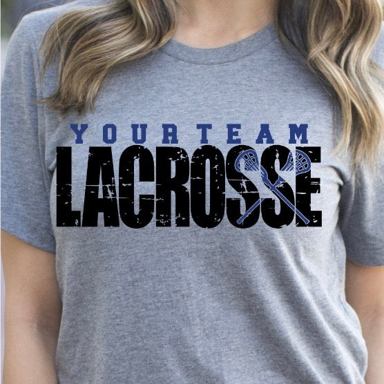 semi-custom LACROSSE mascot (design set up only)