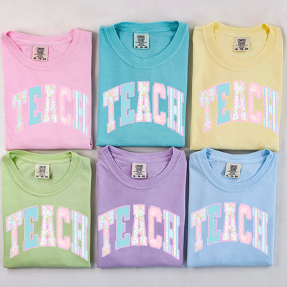 lace TEACH clear film screen print