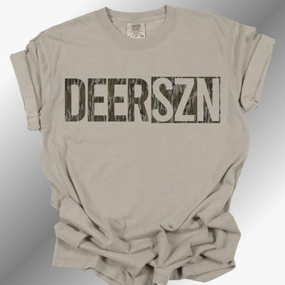 Deer Szn clear film screen print