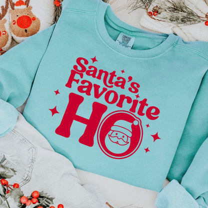 santas favorite ho screen print transfer