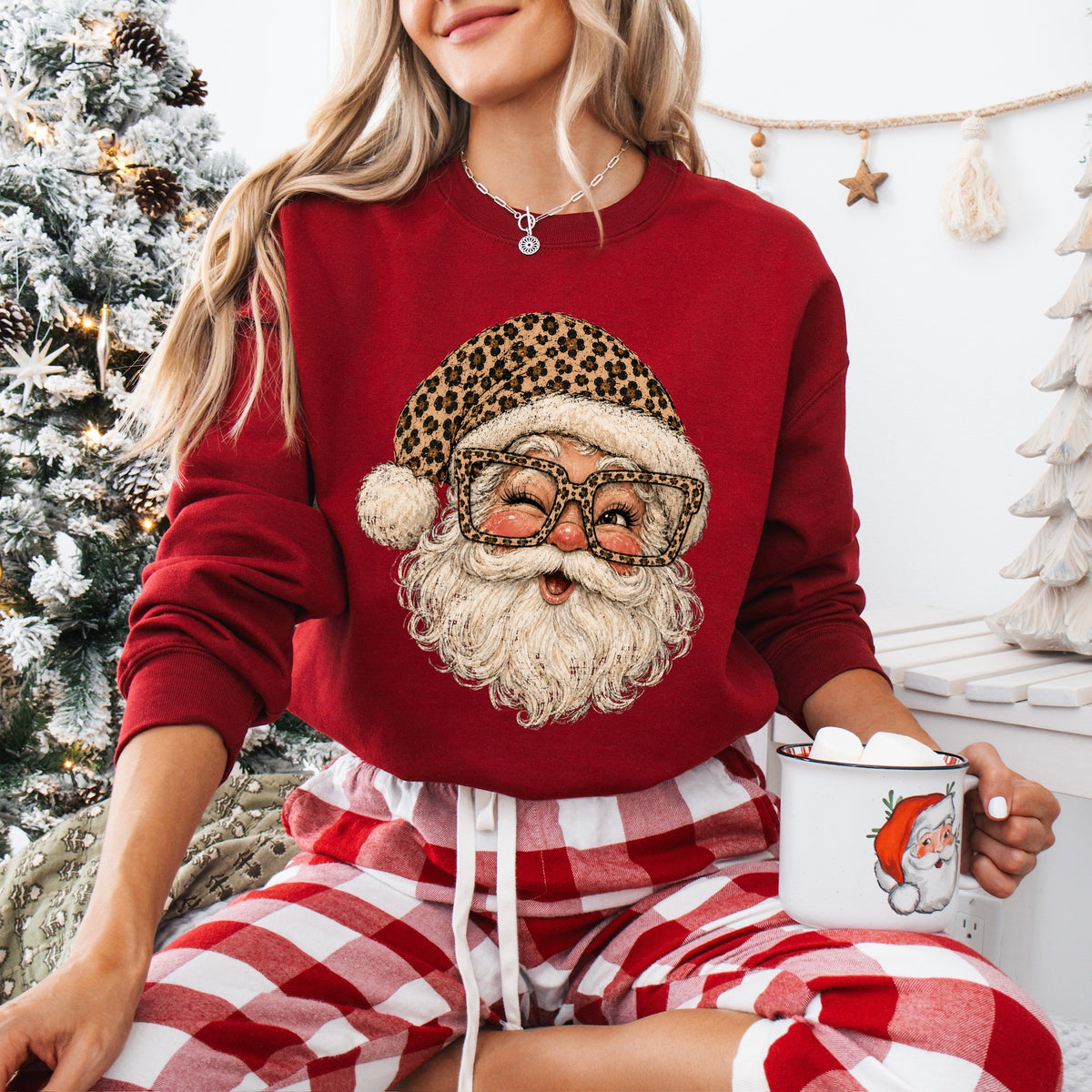 PRE-ORDER Leopard SANTA DTF 5-7 biz day tat