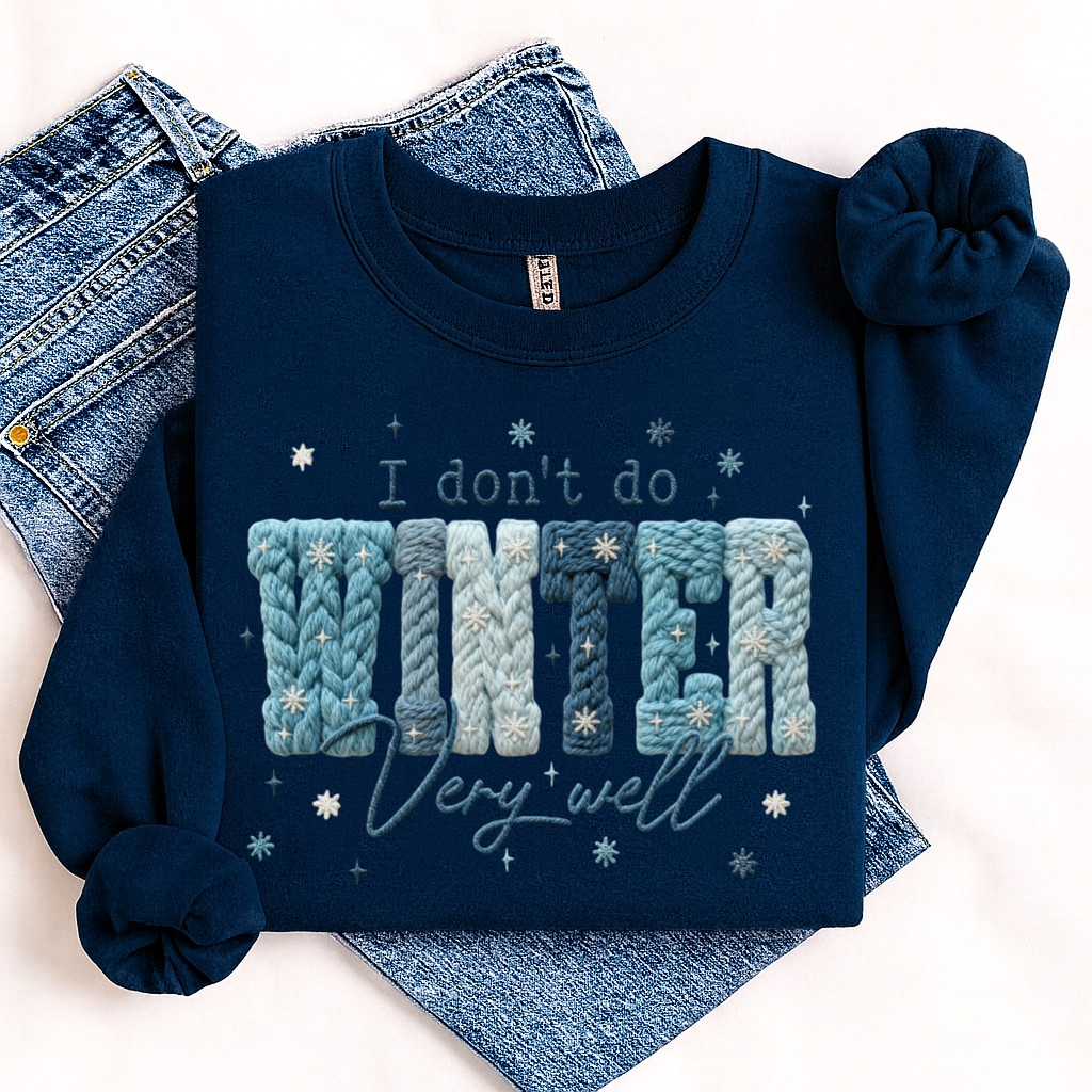 I dont do winter very well clear film screen print