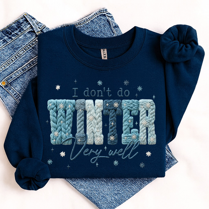 I dont do winter very well clear film screen print