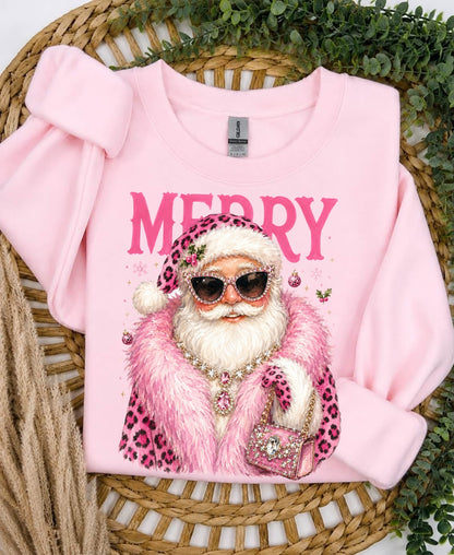 bougie merry santa clear film screen print•
