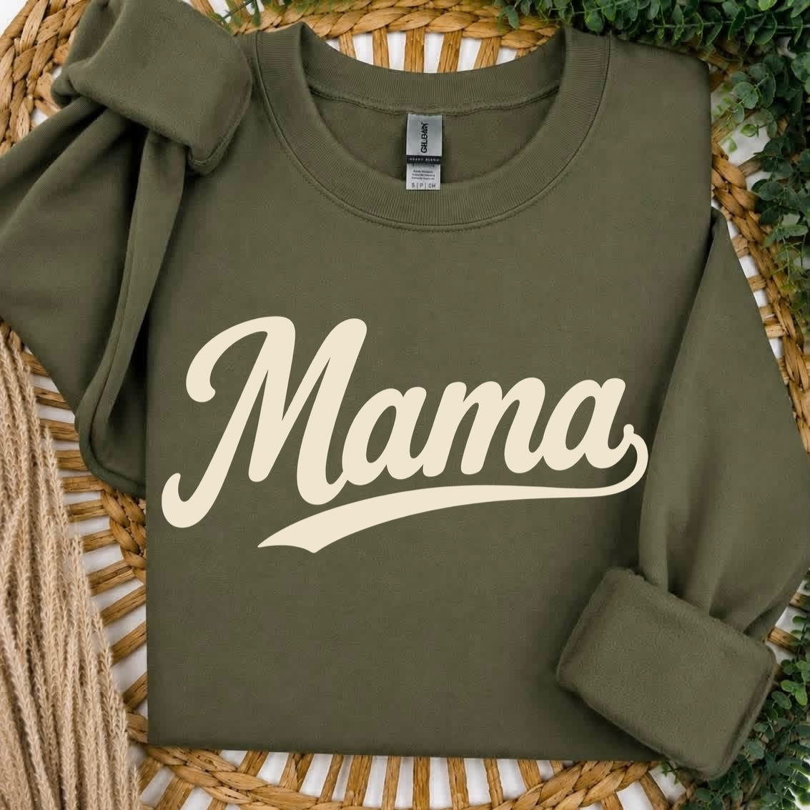beige ink mama screen print transfer•