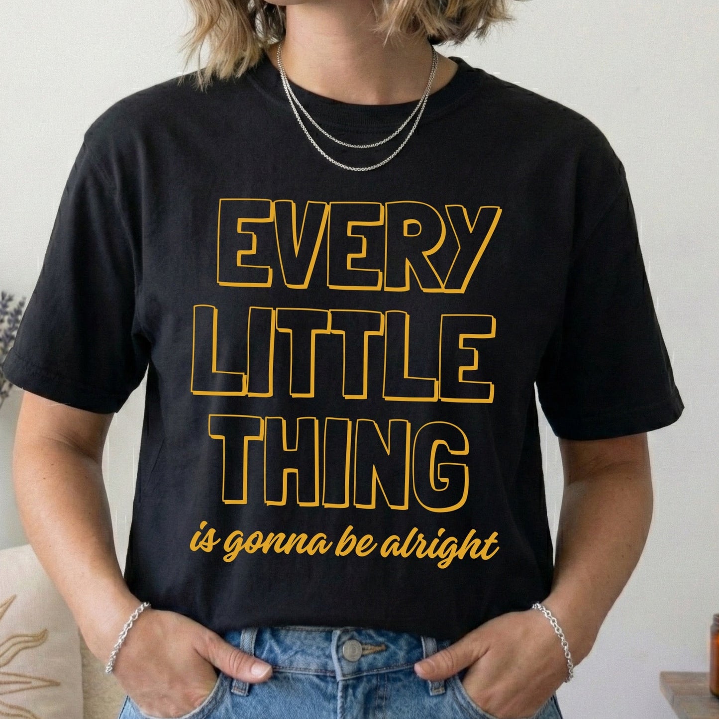 every little thing is gonna be alright screen print transfer•