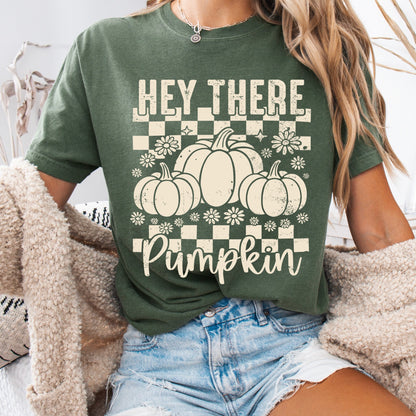 hey there pumpkin screen print transfer