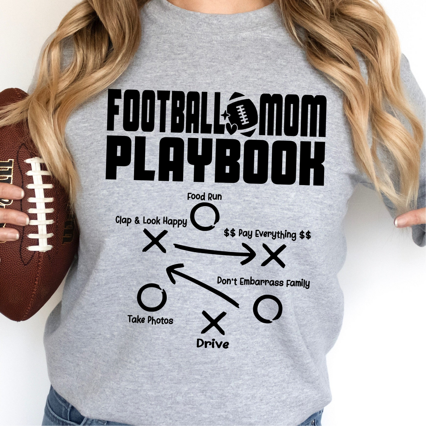 football mom playbook screen print transfer