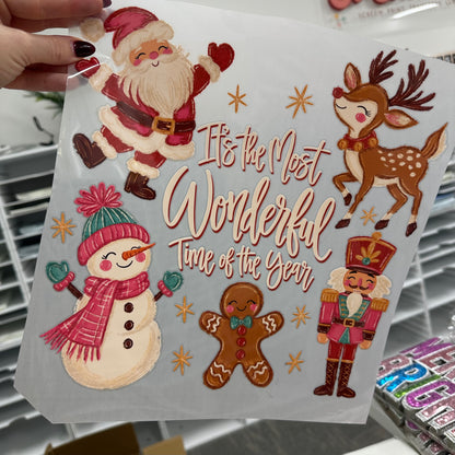 most wonderful time of the year clear film screen print