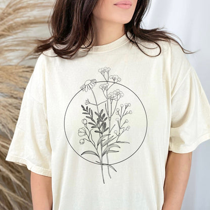 SIMPLE FLORAL screen print transfer