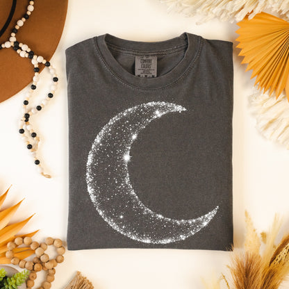 halftone cresent moon screen print transfer•