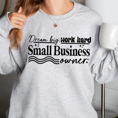 dream big small business owner screen print transfer