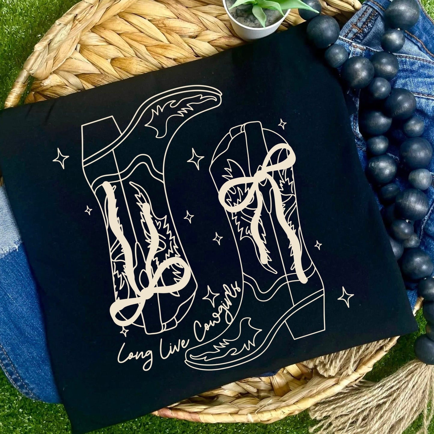 long live cowgirls screen print transfer•