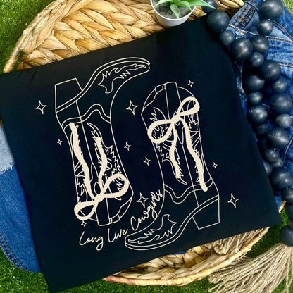 long live cowgirls screen print transfer•