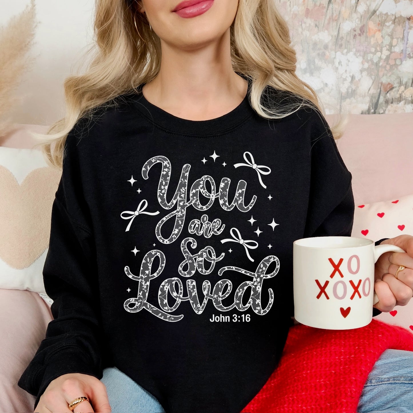 you are so loved screen print transfer