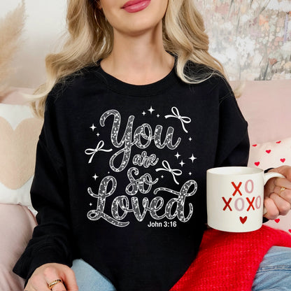 you are so loved screen print transfer