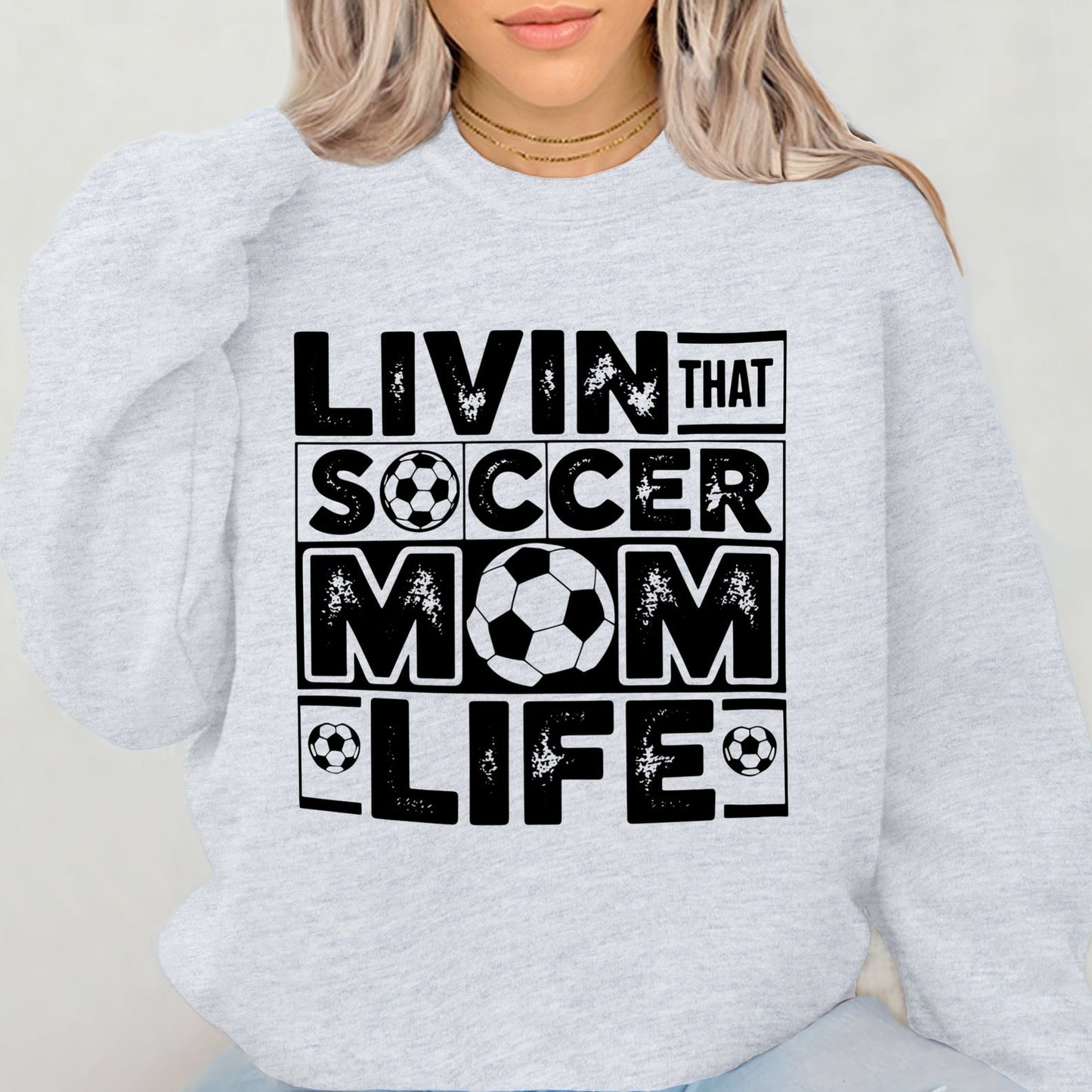 soccer mom life screen print transfer