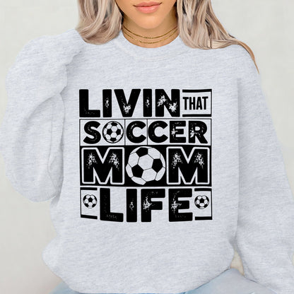 soccer mom life screen print transfer