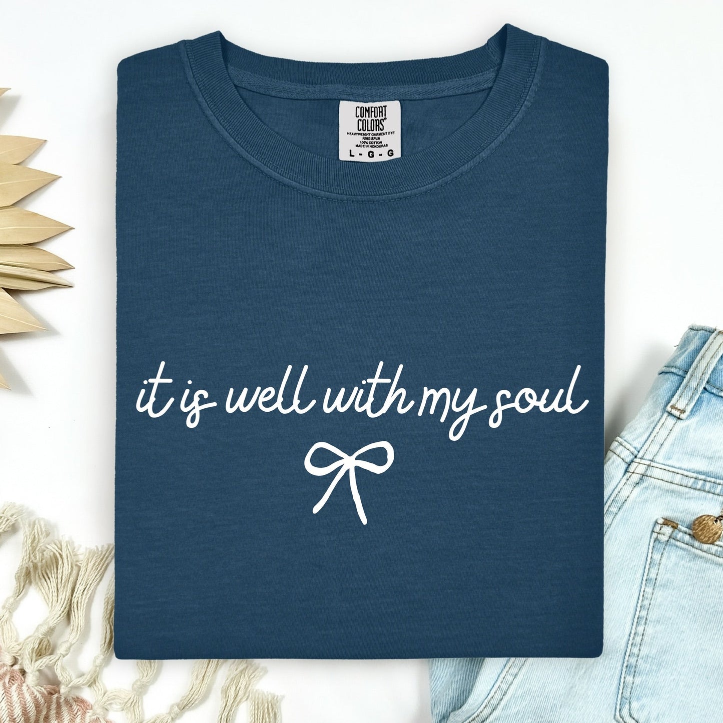 it is well with my soul screen print transfer•