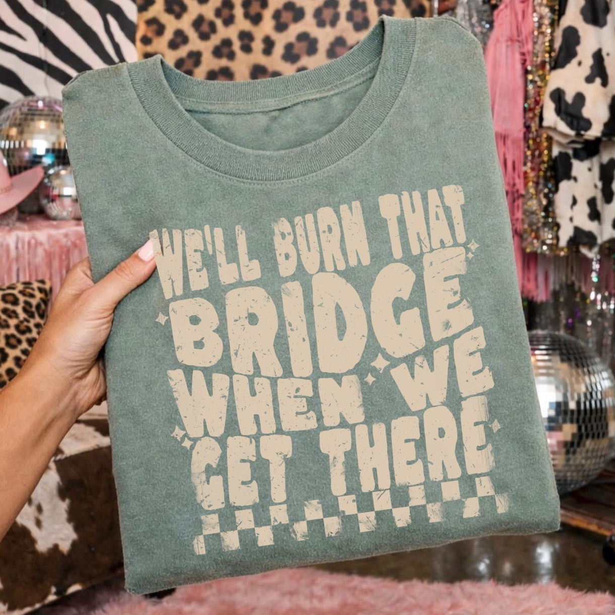 we'll burn that bridge screen print transfer•