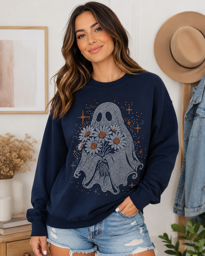 PRE-ORDER 5-7 BIZ DAY TAT Spangle Transfer - flower ghostie