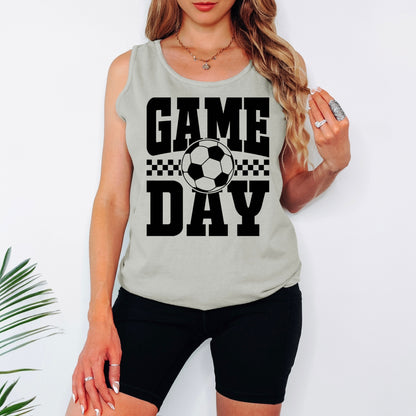 Soccer game day screen print transfer