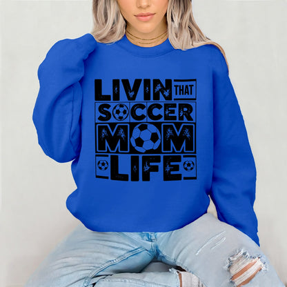 soccer mom life screen print transfer