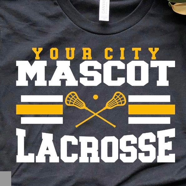 semi-custom LACROSSE mascot (design set up only)