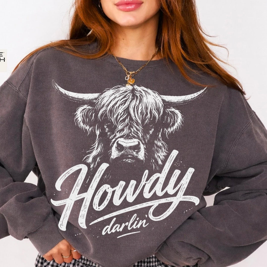 howdy darlin screen print transfer•