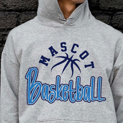 semi-custom BASKETBALL mascot (design set up only)