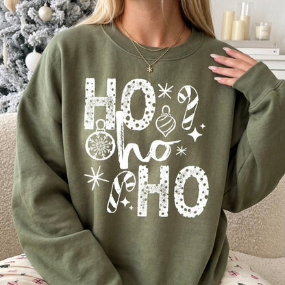 Ho Ho Ho screen print transfer•