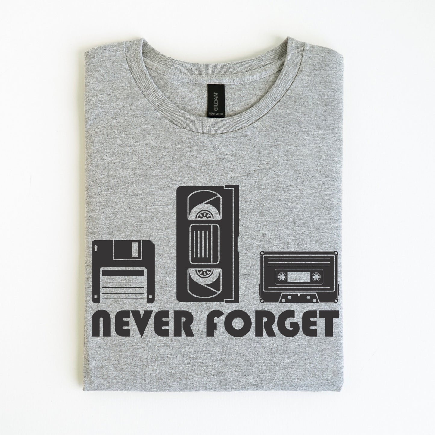 NEVER FORGET SCREEN PRINT TRANSFER