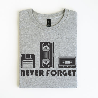 NEVER FORGET SCREEN PRINT TRANSFER