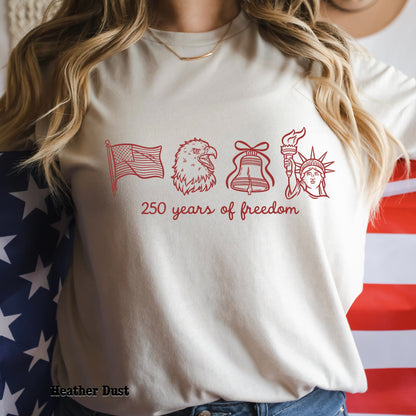 250 years of freedom screen print transfer