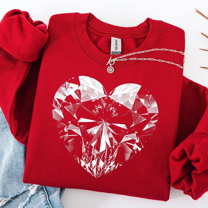 diamond heart half tone screen print transfer•