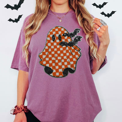 Chenille Patch - Checker Ghost