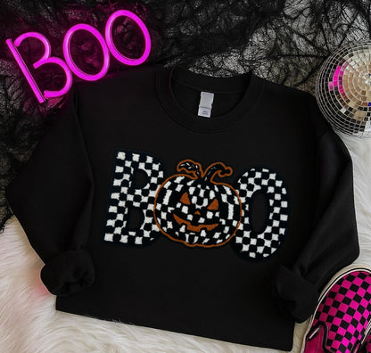 Chenille Patch - BOO checker