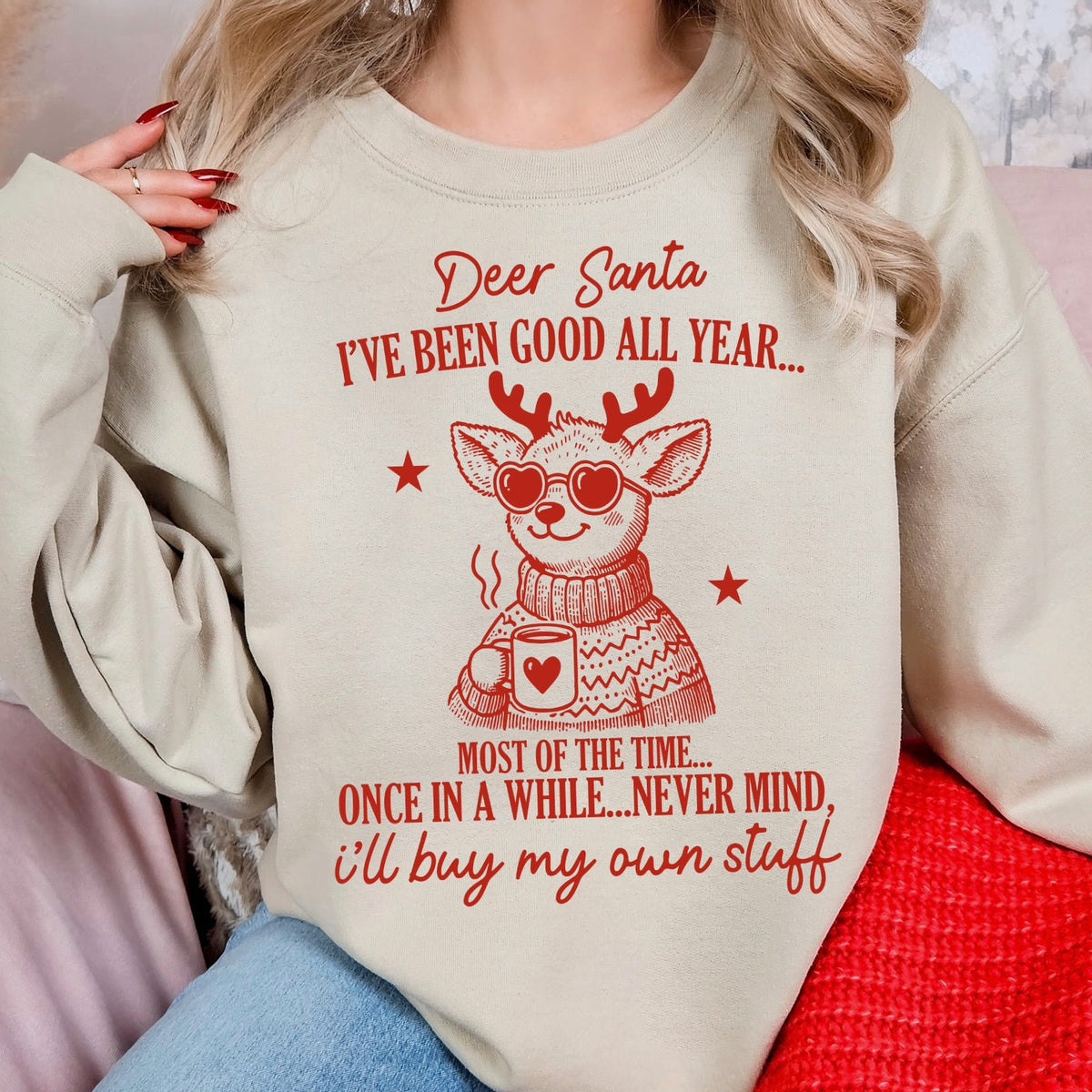 santa Ive been good..nevermind screen print transfer
