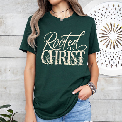 rooted in Christ screen print transfer•