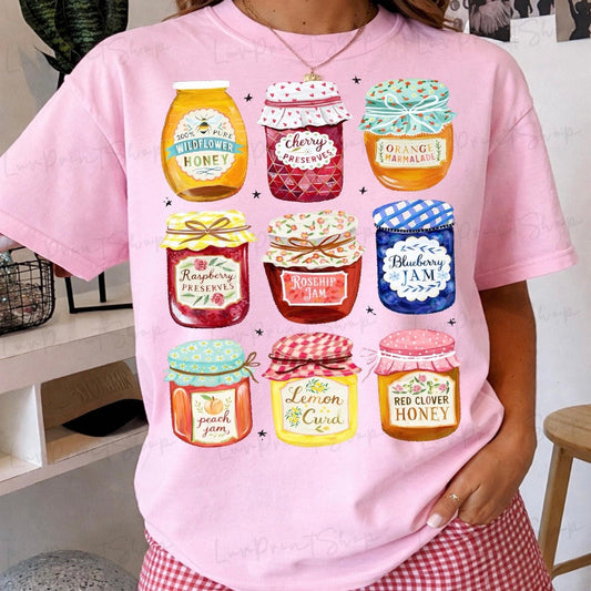 vintage jams clear film screen print