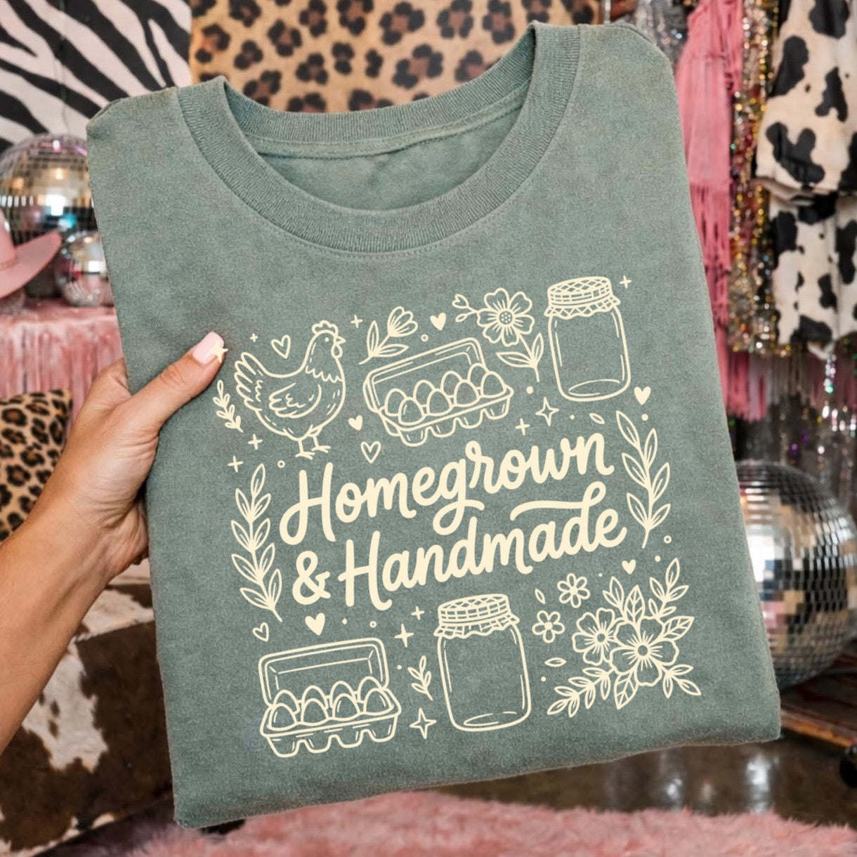 homegrown & handmade screen print transfer•